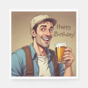 Beer Drinker Napkin