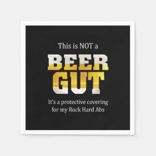 Beer Drinker Not a BEER GUT Birthday Napkin