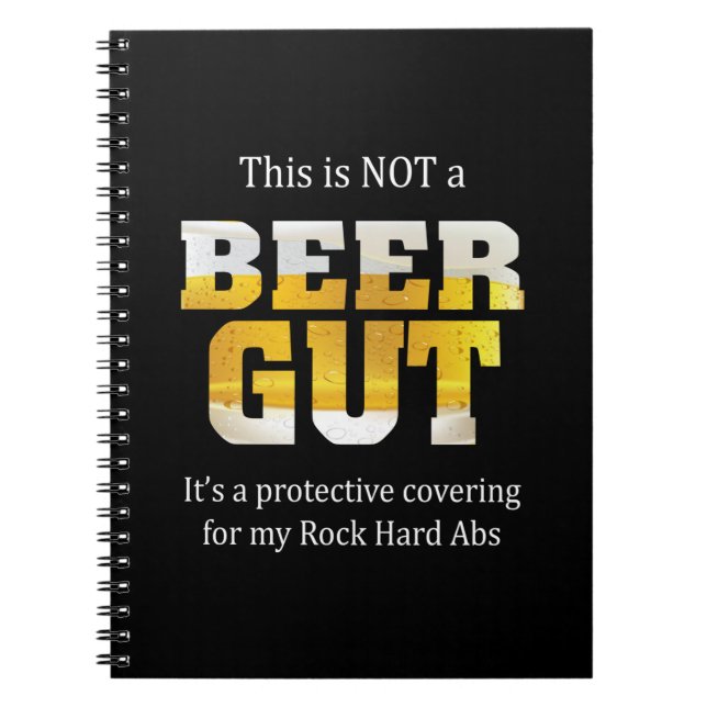 Beer Drinker Not a BEER GUT Birthday Notebook (Front)