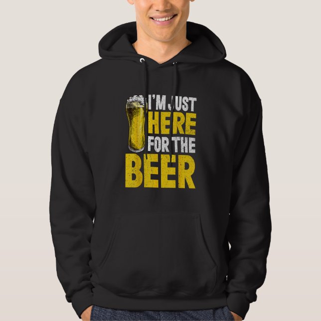 Beer Drinking Alcohol Drinkers Men Women Hoodie (Front)