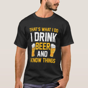 Beer Drinking Alcohol Graphic Men Women Drinkers T-Shirt