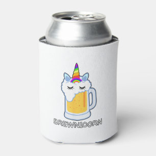 Beer Drinking Brewnicorn Cute Unicorn Party Brew M Can Cooler
