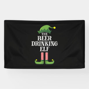 Beer Drinking Christmas Birthday Banner