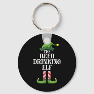 Beer Drinking Christmas Birthday Key Ring