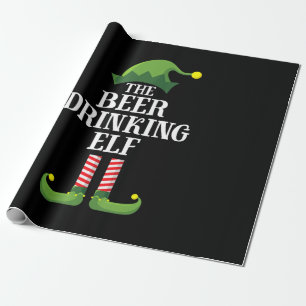 Beer Drinking Christmas Birthday Wrapping Paper