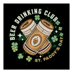 Beer Drinking Club St. Paddy's Day Poster