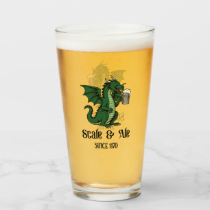 Beer Drinking Dragon Glass