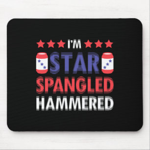 Beer Drinking Drinker Alcohol Funny 4th Of July Ha Mouse Mat