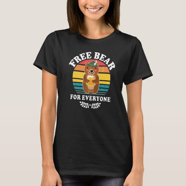 Beer Drinking Drinking Drinking Beer Drinker Bear  T-Shirt (Front)