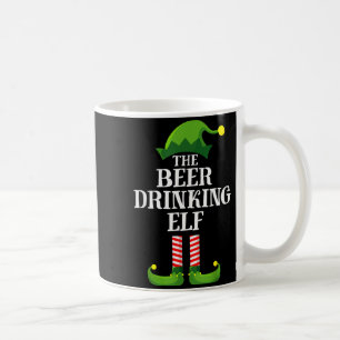 Beer Drinking Elf Matching Family Group Christmas  Coffee Mug