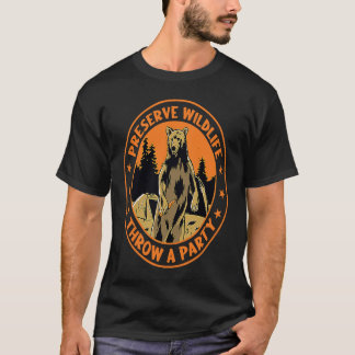 Beer Drinking Grizzly Bear  Quote T-Shirt