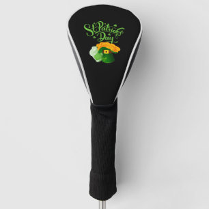 Beer Drinking Happy St Patricks Day Shamrock Golf Head Cover