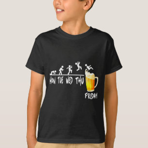 Beer Drinking Week Finally Friday Weekend Beer Dri T-Shirt