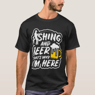 Beer Fishing Grandpa NJ Fishing Grandma Mum Dad T-Shirt
