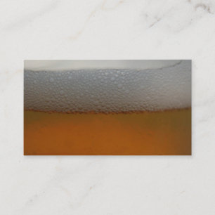 beer foam business card
