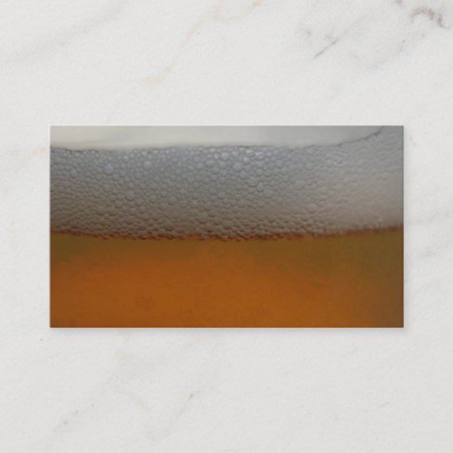 beer foam business card (Front)