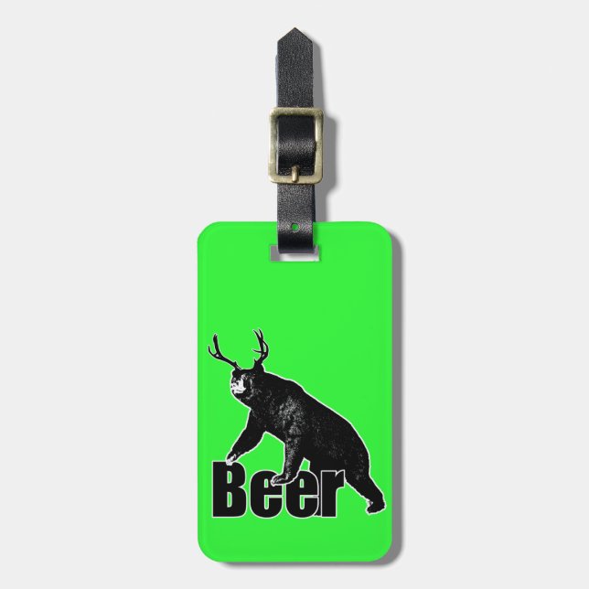 Beer fun luggage tag (Front Vertical)