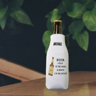 Beer Funny Saying Beer in hand Worth 2 in Cooler