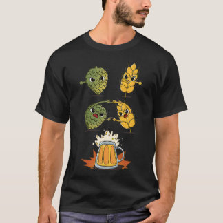 Beer Fusion Dance Funny Beer Joke Homebrew Beer Cr T-Shirt