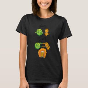Beer Fusion Hops and Malt Fusion Men's Beer Drin T-Shirt