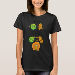 Beer Fusion Hops and Malt Fusion Men's Beer Drin T-Shirt