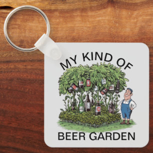 Beer Garden Key Ring