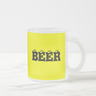 BEER GIFT FROSTED GLASS COFFEE MUG
