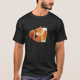 Beer Gift With Squirrel T-Shirt