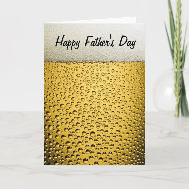 Beer Glass Happy Father's Day Card (Front)