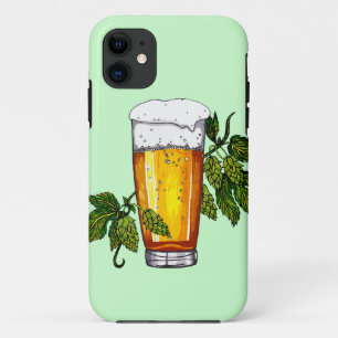 Beer Glass & Hops iPhone 11 Case