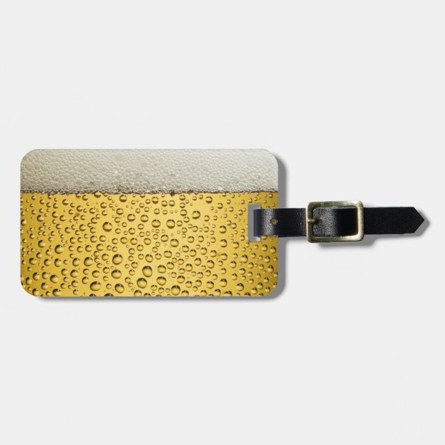 Beer Glass Luggage Tag (Front Horizontal)