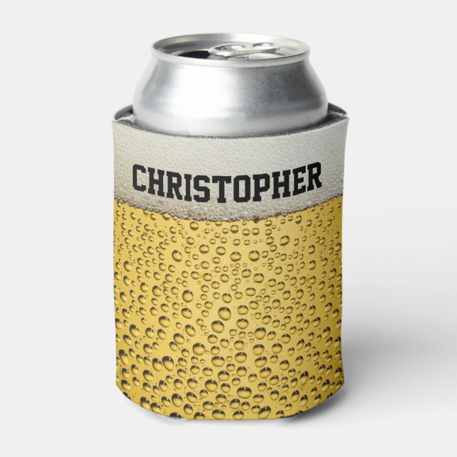 Beer Glass Personalise Can Cooler (Can Front)