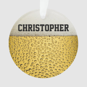 Beer Glass Personalise Ornament