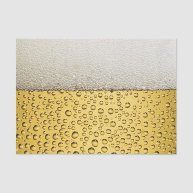 Beer Glass Personalise Tissue Paper (Front)