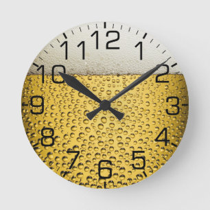 Beer Glass Round Clock