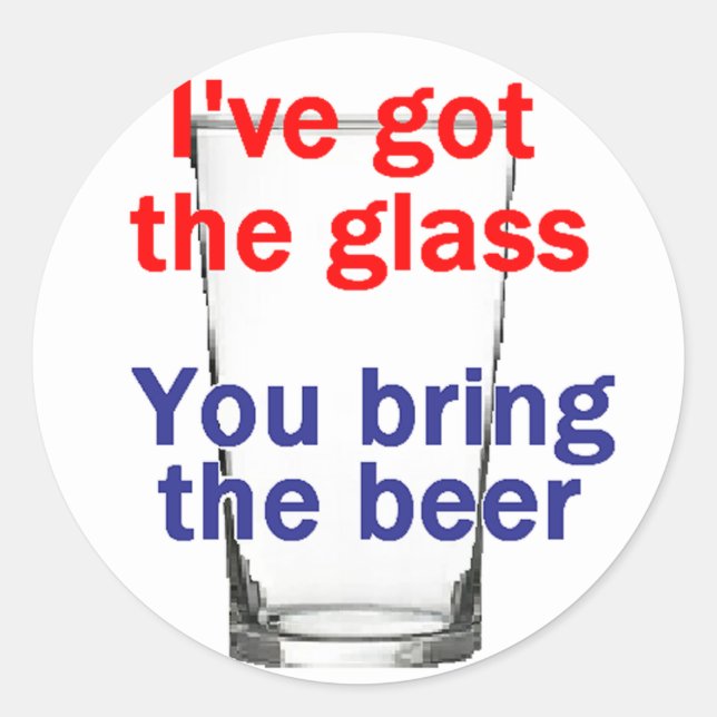 Beer Glass Sticker (Front)