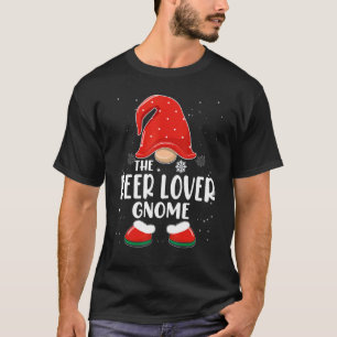 Beer Gnome Buffalo Plaid Matching Family Christma T-Shirt