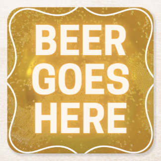 Beer Goes Here coaster