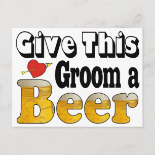 Beer Groom Postcard