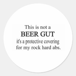 BEER GUT CLASSIC ROUND STICKER