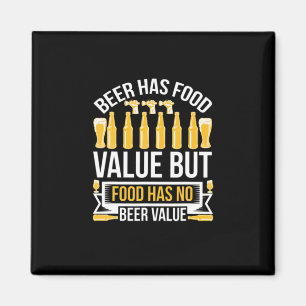 Beer Has Food Value Birthday Magnet