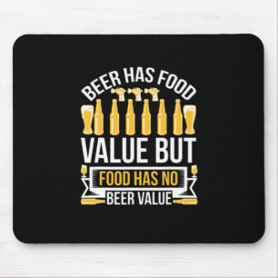Beer Has Food Value Birthday Mouse Mat