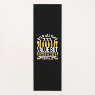 Beer Has Food Value Birthday Yoga Mat