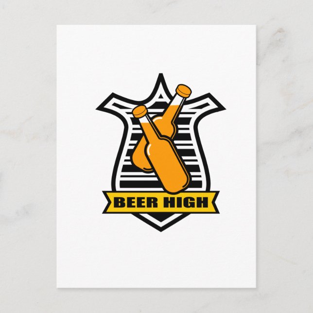 beer high postcard (Front)