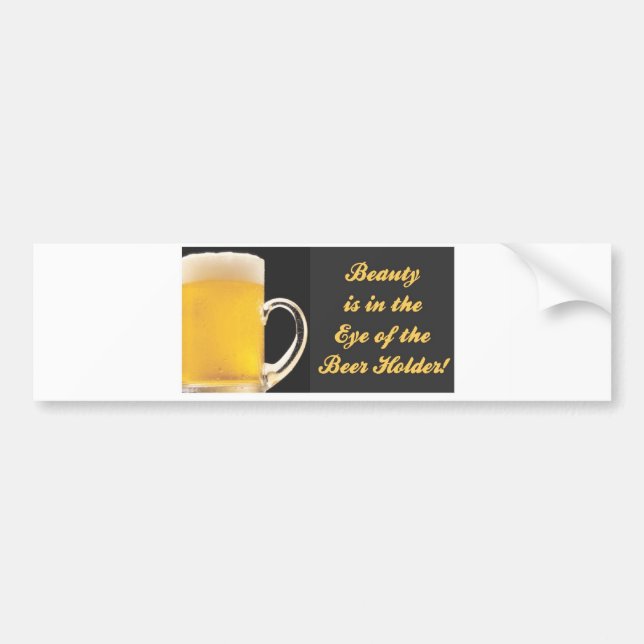 beer holder bumper sticker (Front)