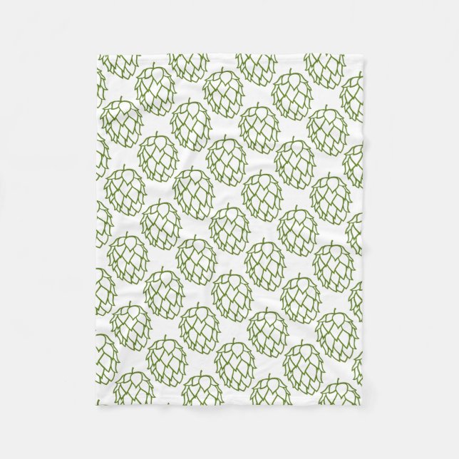 Beer Hop Fleece Blanket (Front)