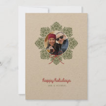 Beer Hops Photo Christmas Card