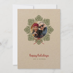 Beer Hops Photo Christmas Card