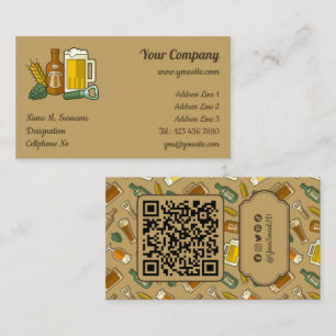 Beer Icons Business Card