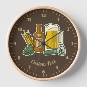Beer Icons Clock